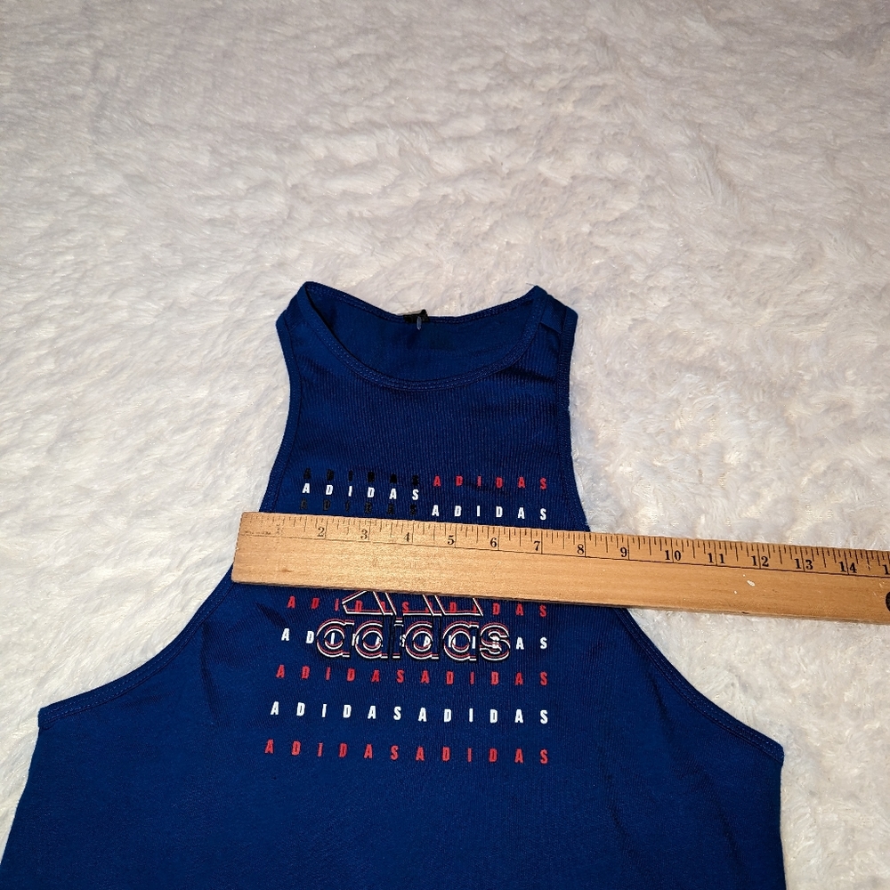 Nwts ADIDAS Women's Amer AAC Tank1 multi sport team royal blue sleeveless top - Picture 8 of 15